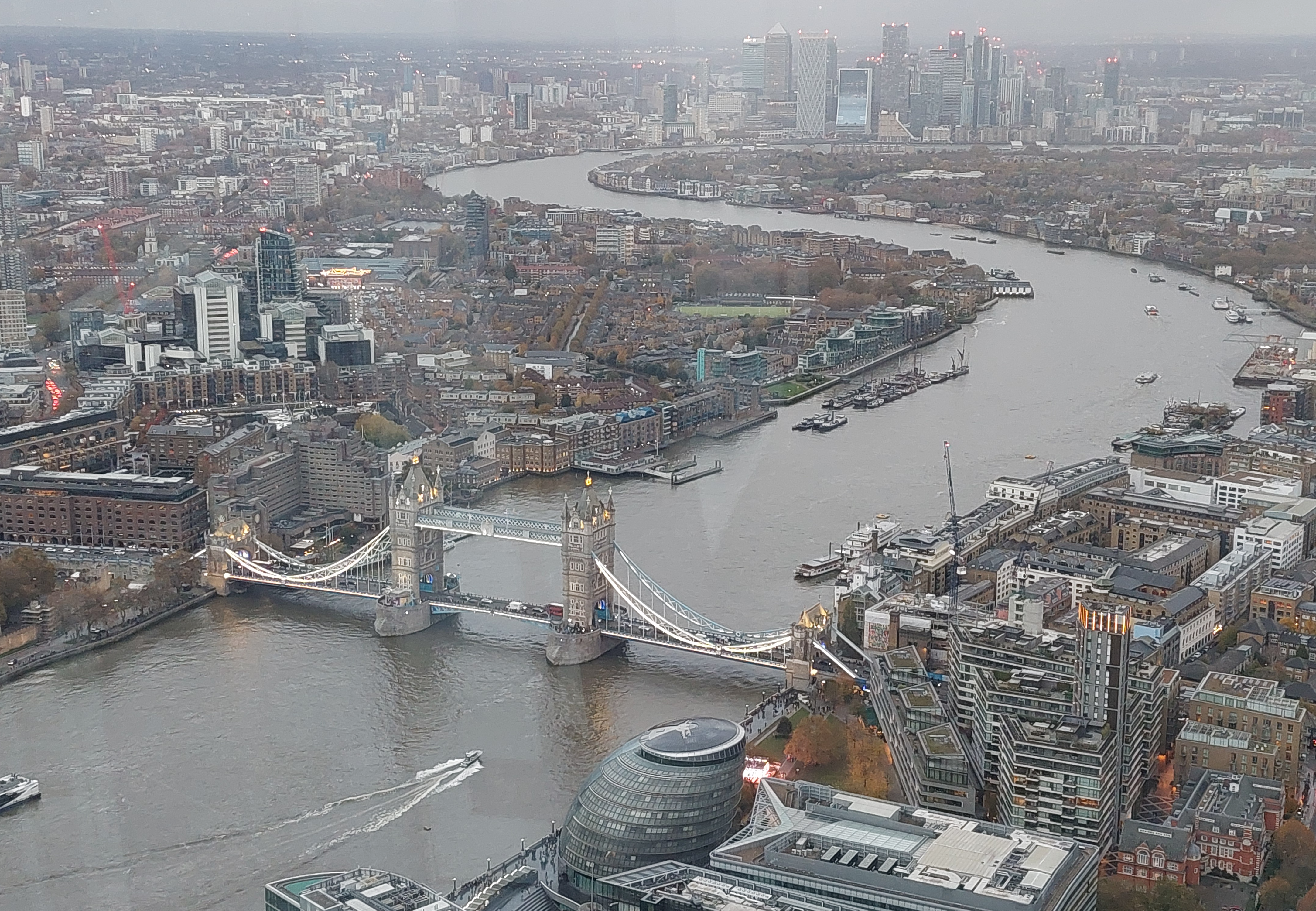 Tower Bridge just before sunset