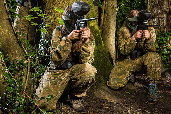 Forest Paintballing with 100 Paintballs for Two