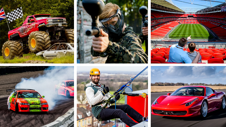 Last minute gifts for him including supercar drives, rally days, football stadium tours and more