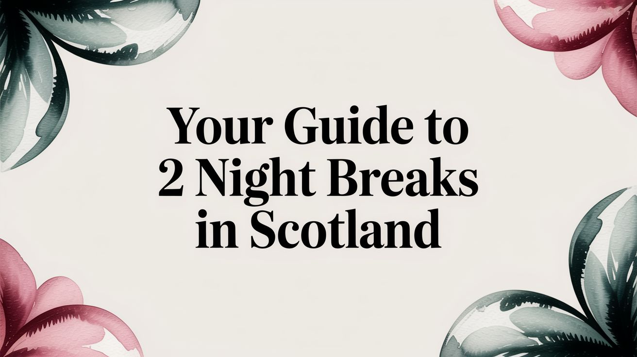 Your Guide to 2 Night Breaks in Scotland