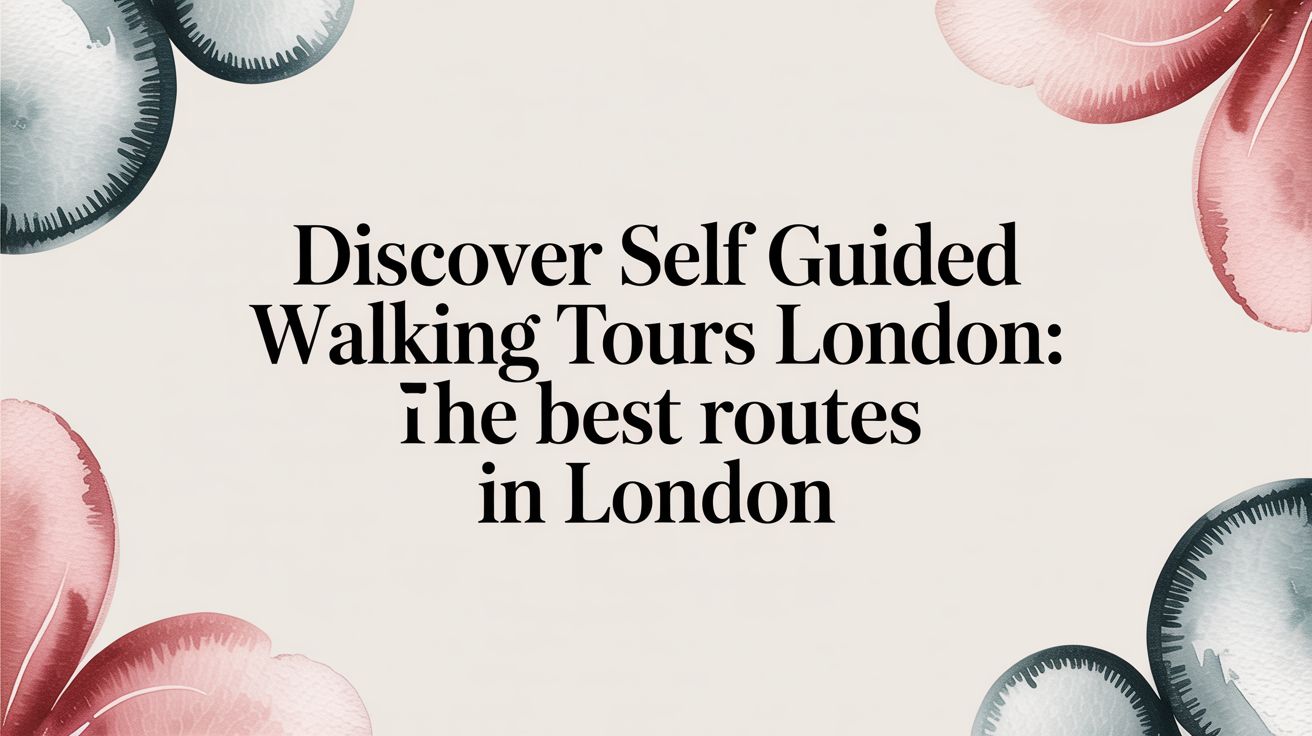 Discover self guided walking tours london: The best routes in London