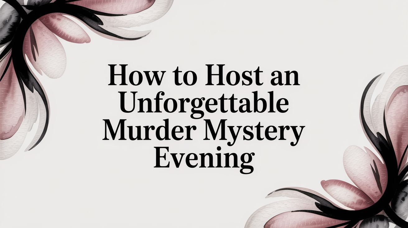 How to Host an Unforgettable Murder Mystery Evening