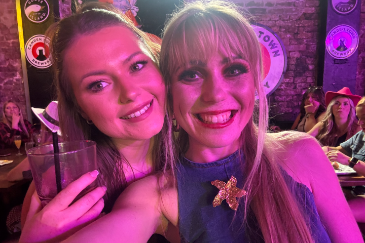 Tzarina and Friend at Coyote Ugly Saloon